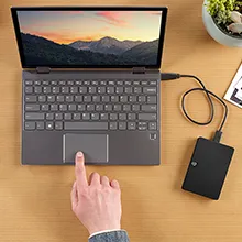 Seagate One Touch 2Tb External Hard Drive with Password Protection (Black) overview 2
