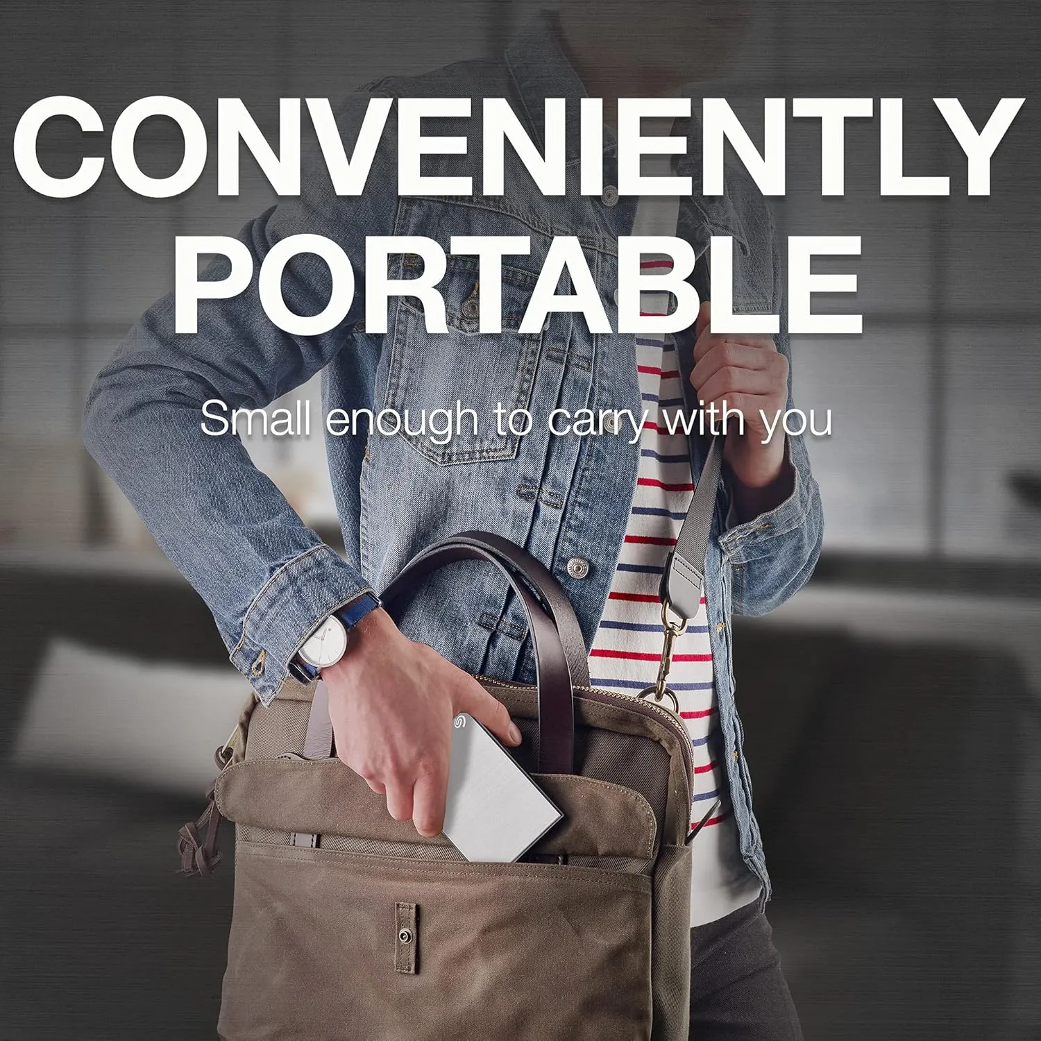 Seagate One Touch 4TB External Hard Drive with Password Protection (Silver) overview 7
