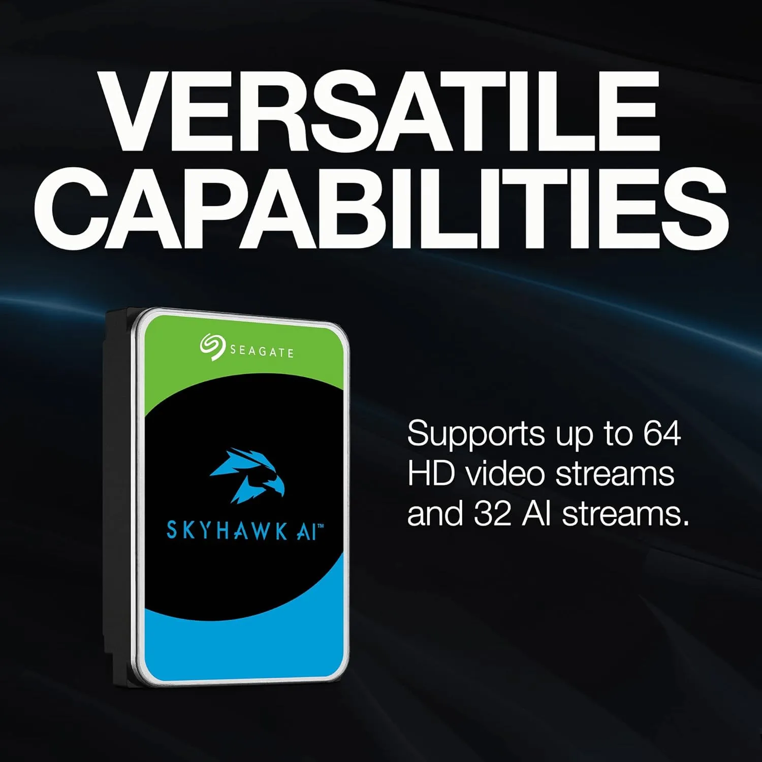 Seagate Skyhawk AI 8TB 3.5 inch SATA Surveillance Hard Drive overview 2