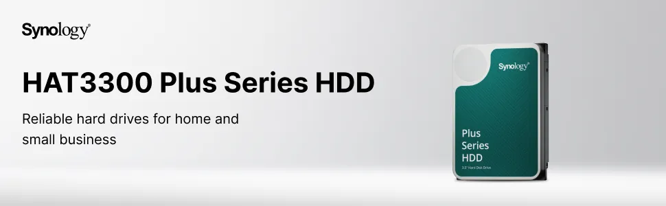 Synology 6TB HAT3300 Plus 5400 rpm SATA III 3.5" Internal NAS HDD overview 1