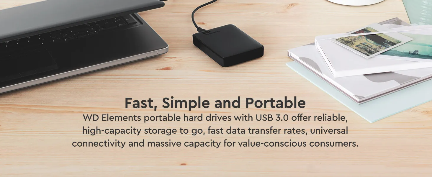 Western Digital Elements 4TB Portable Hard Drive (Black) overview 2