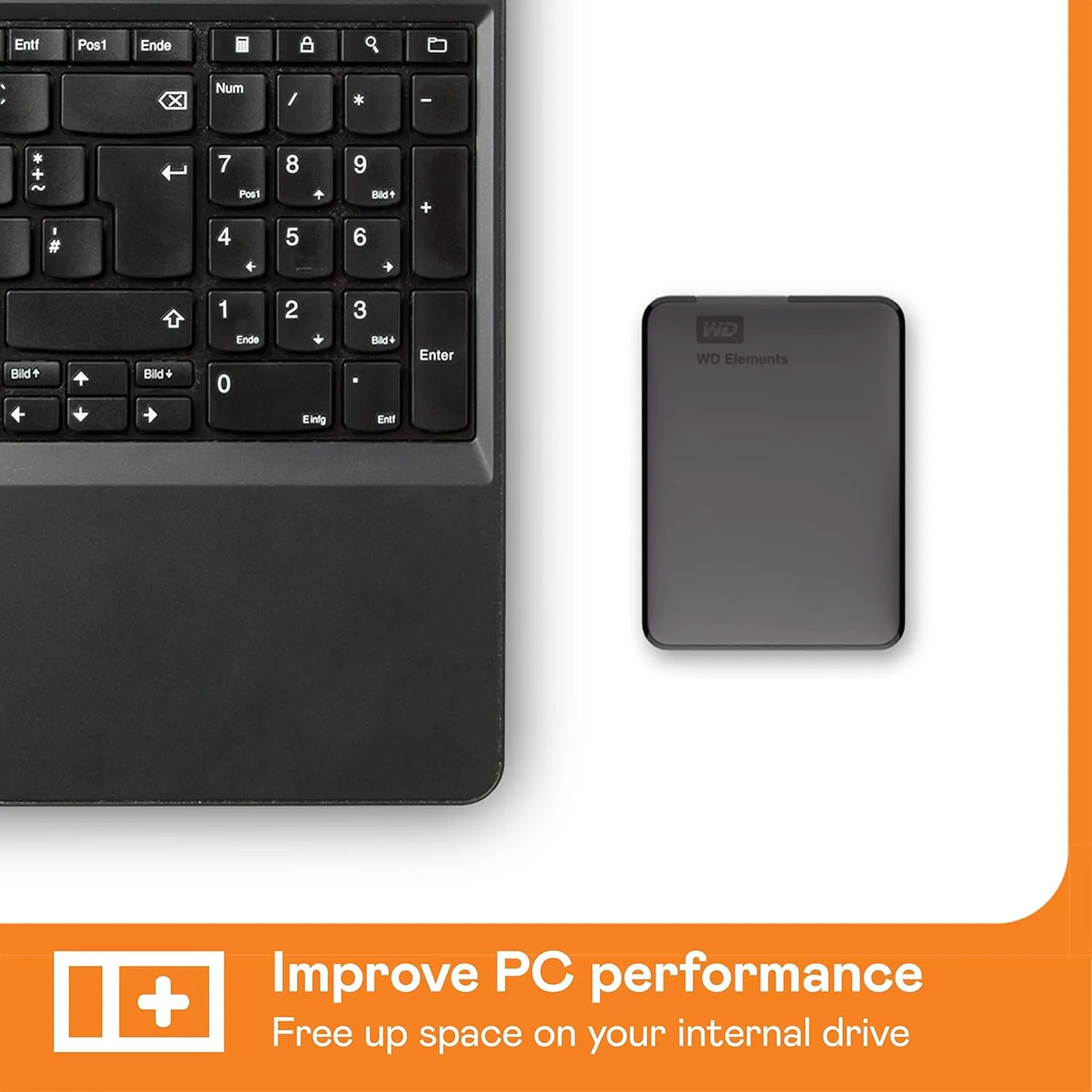 Western Digital Elements 5TB Portable Hard Drive (Black) overview 3