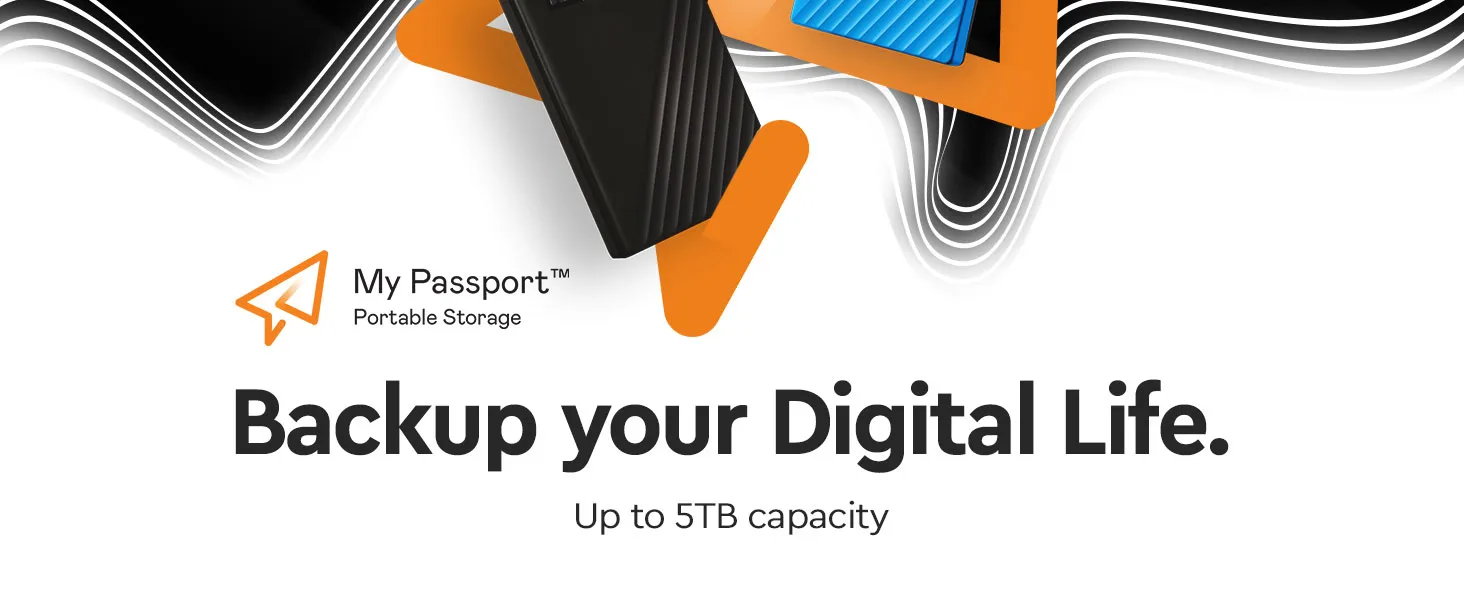 Western Digital My Passport 4TB Portable Hard Drive (Black) overview 2