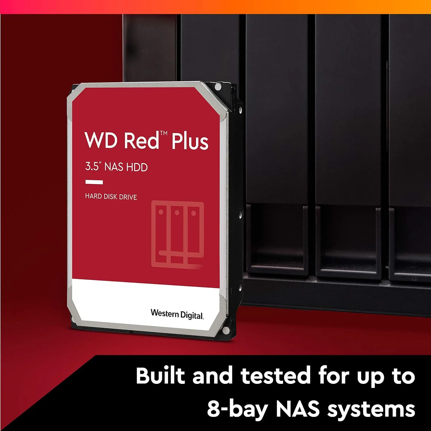 Western Digital Red Plus NAS 2TB 3.5 inch SATA Hard Drive overview 2