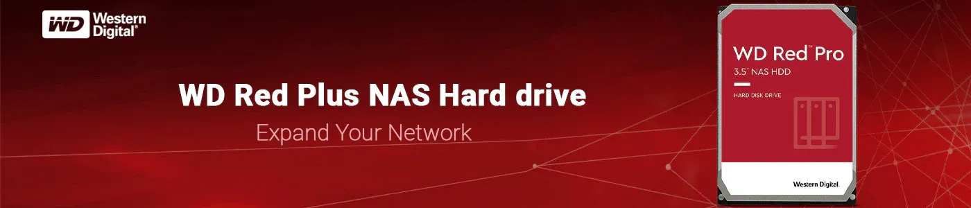Western Digital Red Plus NAS 6TB 3.5 inch SATA Hard Drive overview 1