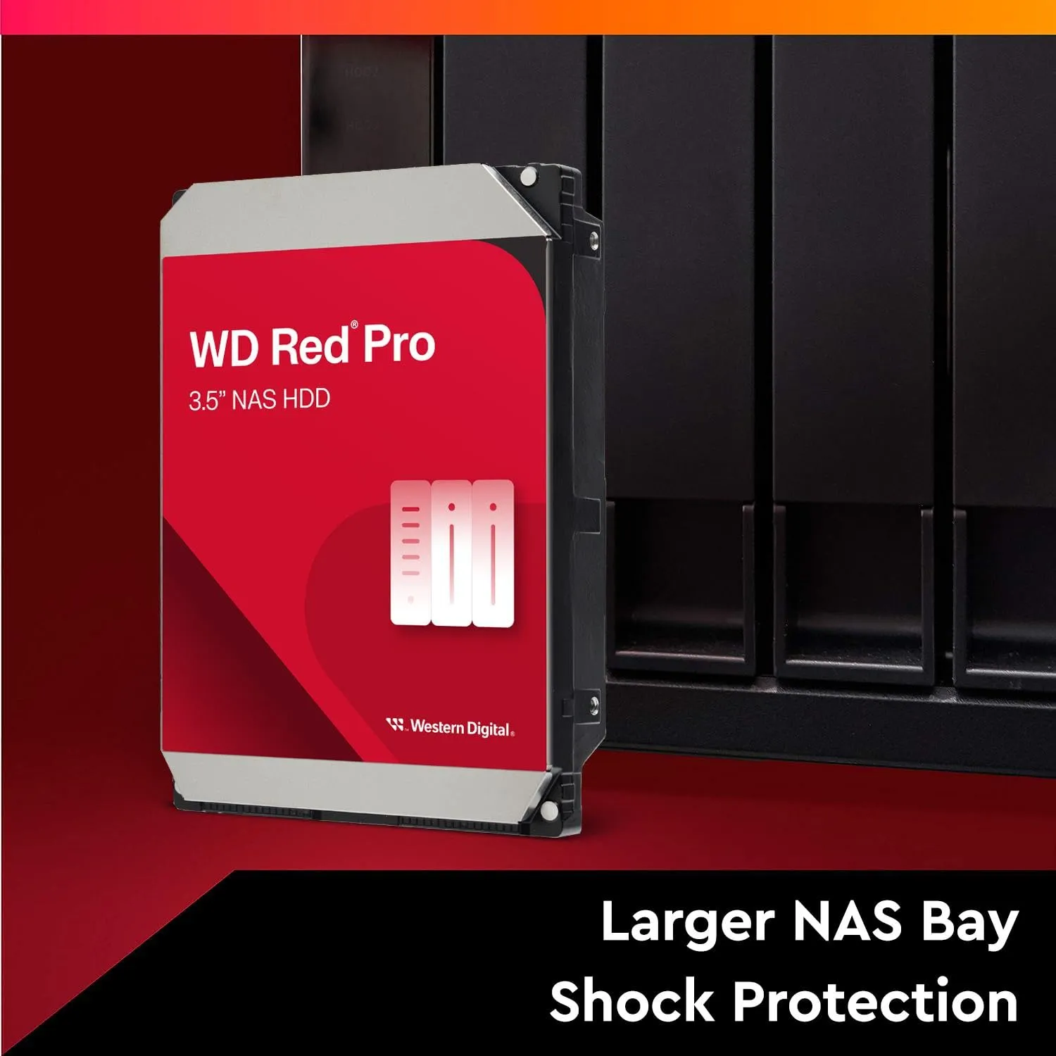 Western Digital WD Red Pro 18TB 3.5" SATA 7200RPM NAS Internal Hard Disk Drive overview 1