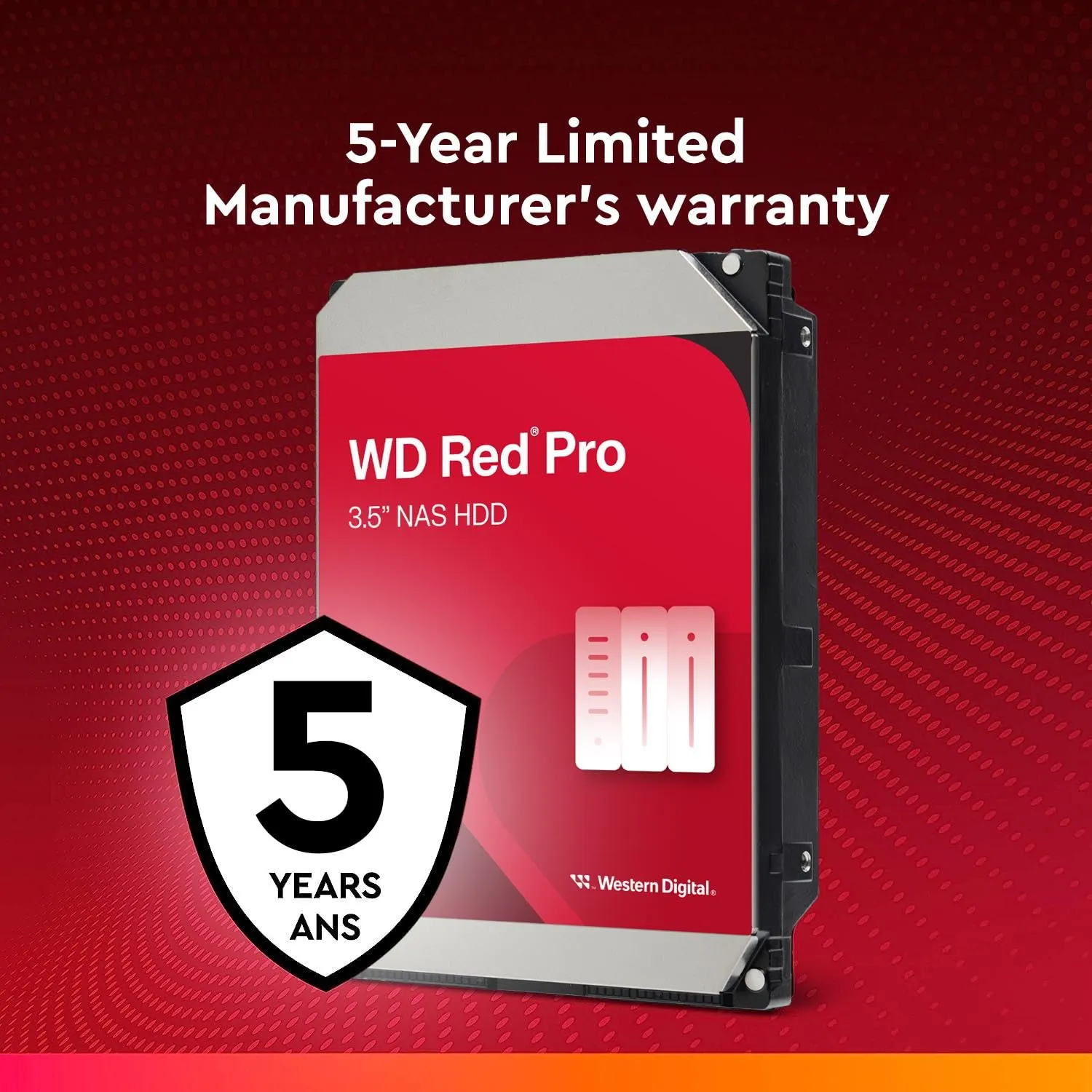 Western Digital WD Red Pro 18TB 3.5" SATA 7200RPM NAS Internal Hard Disk Drive overview 2