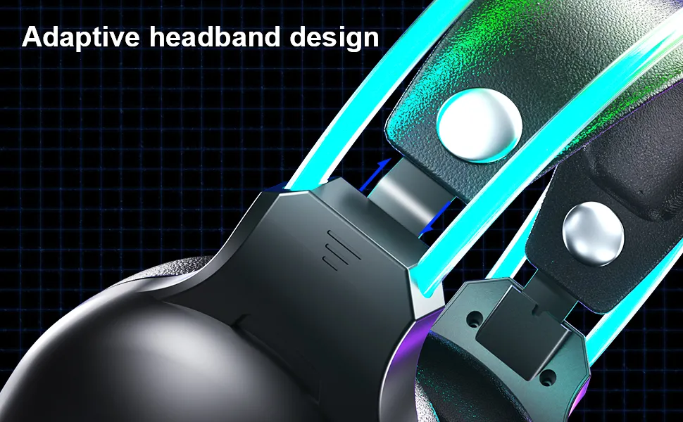AULA S503 Wired RGB Gaming Headset With Adjustable Mic overview 5
