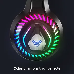 AULA S605 Professional RGB Gaming Headphones (Black) overview 4