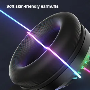AULA S605 Professional RGB Gaming Headphones (Black) overview 5