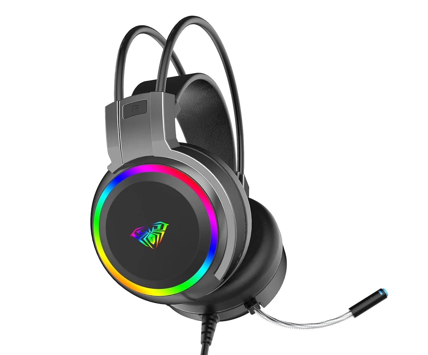 AULA S608 Wired Gaming Headset (Black) overview 1