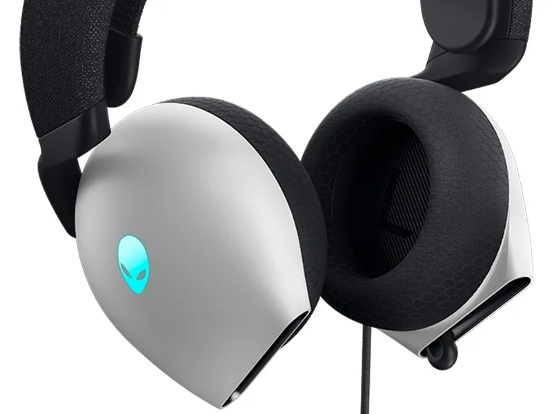 Alienware AW520H Wired Gaming Headset Lunar Light overview 3