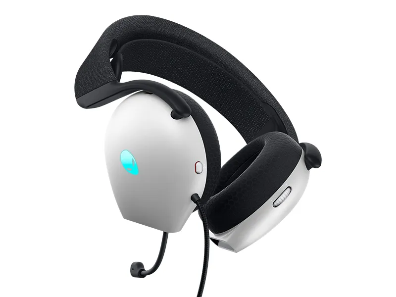 Alienware AW520H Wired Gaming Headset Lunar Light overview 4