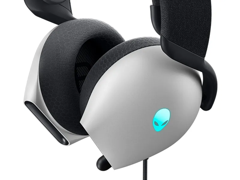 Alienware AW520H Wired Gaming Headset Lunar Light overview 6