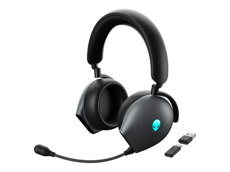 Alienware Aw920H Tri-Mode Wireless Gaming Headset Dark Side of The Moon overview 4