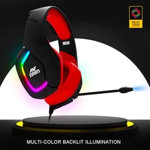Ant Esports H530 Multi-Platform Pro RGB Gaming Headset - RED overview 3