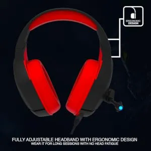 Ant Esports H530 Multi-Platform Pro RGB Gaming Headset - RED overview 7