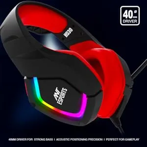 Ant Esports H530 Multi-Platform Pro RGB Gaming Headset - RED overview 8