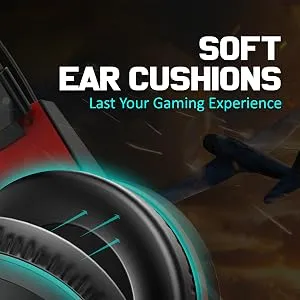 Ant Esports H550W RGB Headset (Black-Red) overview 5