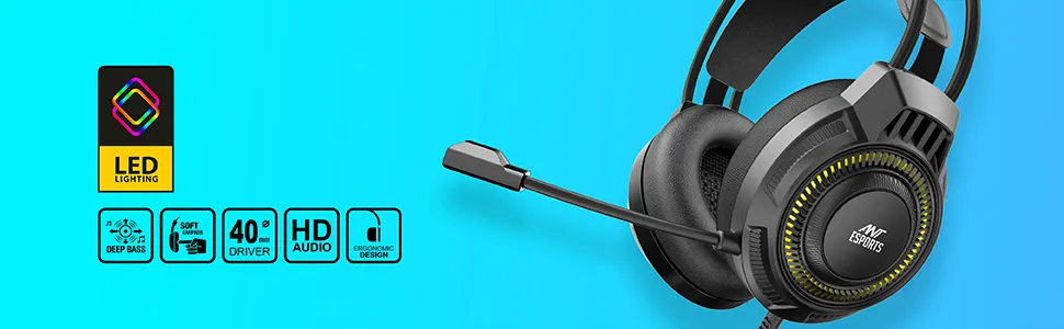 Ant Esports H580 Pro LED Gaming Headset overview 2