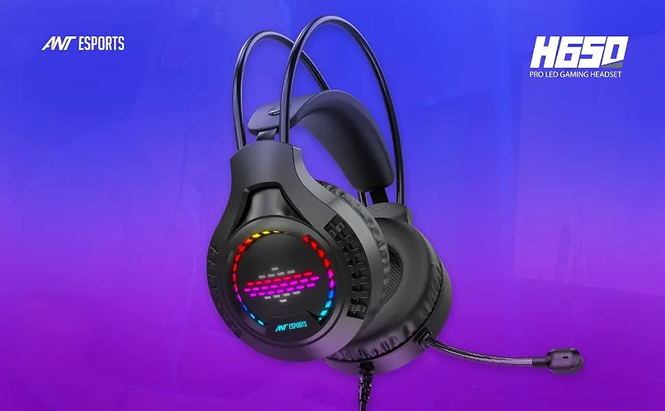 Ant Esports H650 RGB Gaming Headset (Black) overview 1