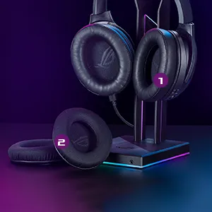 Asus ROG Fusion II 500 Virtual 7.1 Gaming Headset (Black) overview 11