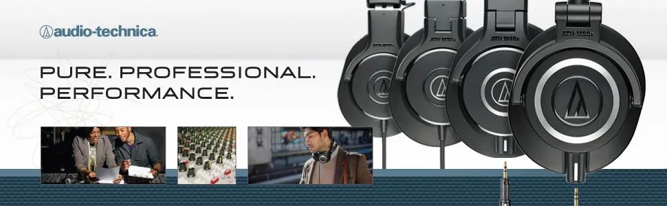 Audio-Technica Ath-M20X Wired Over Ear Headphones Without Mic (Black) overview 1
