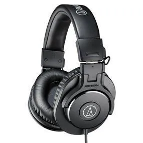 Audio-Technica Ath-M30X Wired On Ear Headphones Without Mic (Black) overview 2