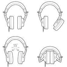 Audio-Technica Ath-M30X Wired On Ear Headphones Without Mic (Black) overview 4