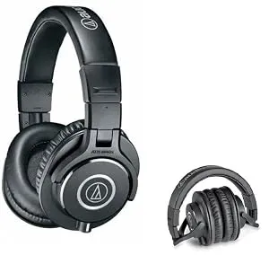 Audio-Technica Ath-M40X Professional Studio Wired Over Ear Headphones Without Mic (Black) overview 1
