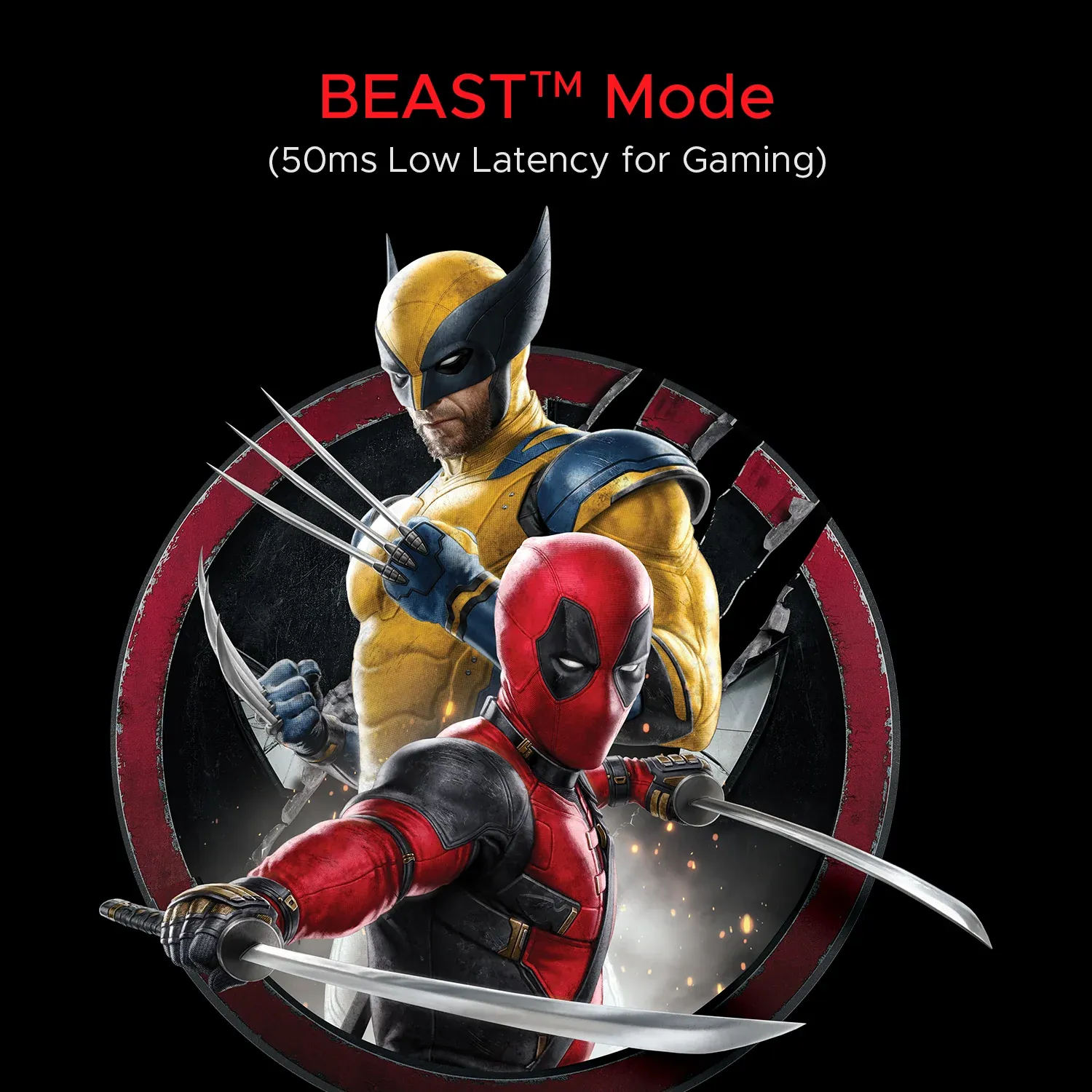 Boat Airdopes Alpha Deadpool Edition 35Hrs Battery Bluetooth TWS Earbuds (Assassin Black) overview 5