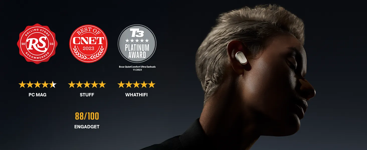 Bose QuietComfort Ultra Bluetooth Earbuds (Diamond) overview 1