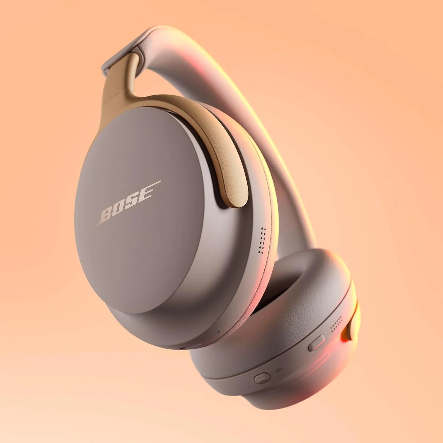 Bose QuietComfort Ultra Wireless Noise Canceling Over-Ear Headphones (Sandstone) overview 1