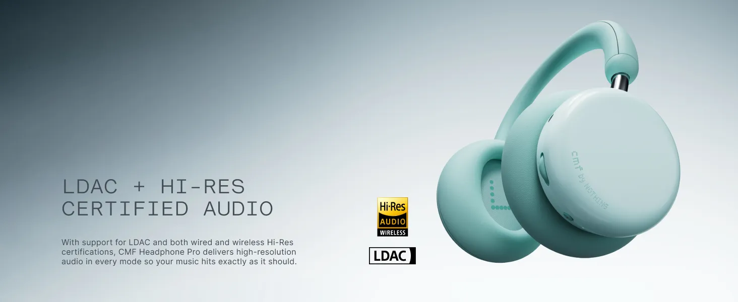 CMF by Nothing Headphone Pro Active Noise Canceling Wireless Headphones (Dark Grey) overview 2