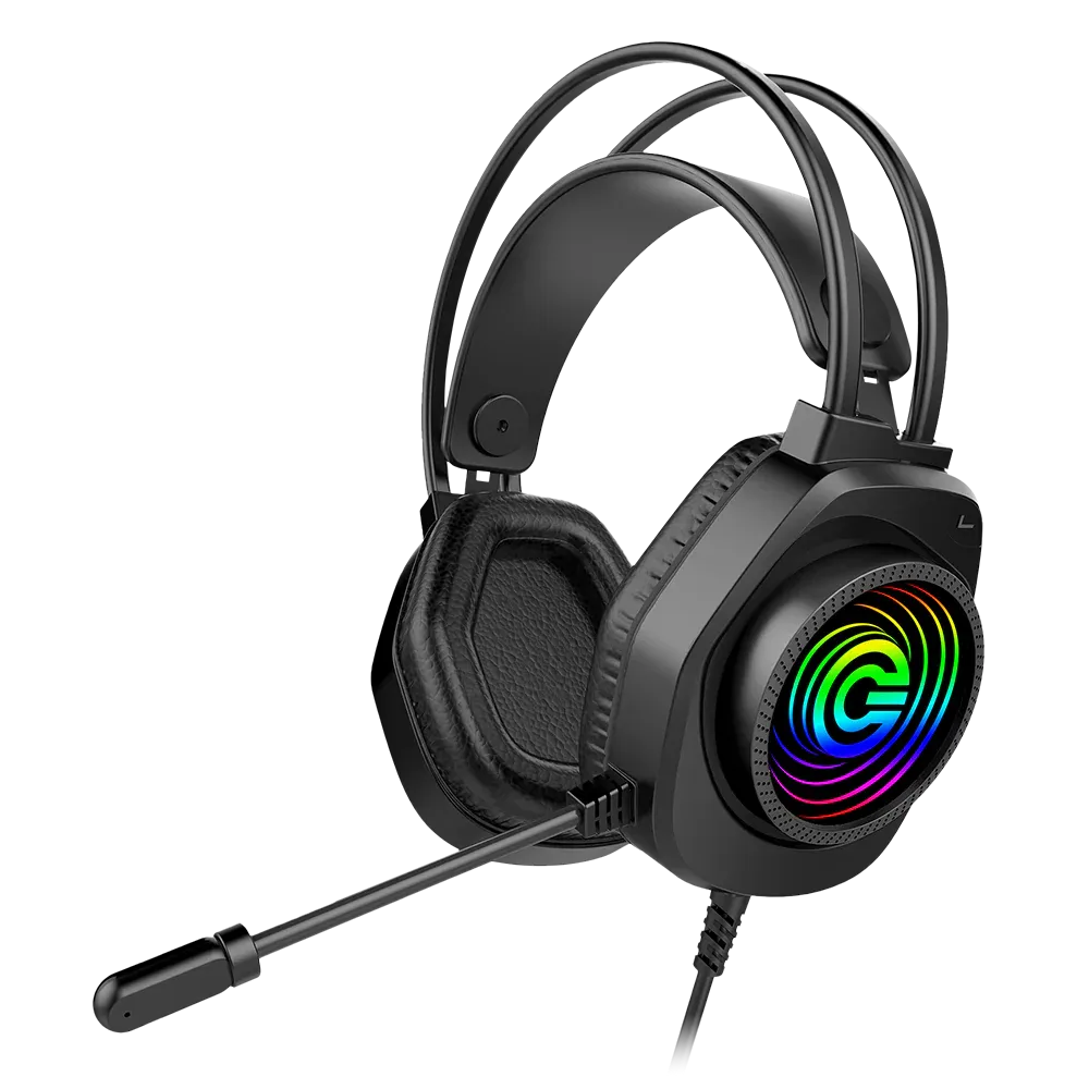 Circle Aura Auster Wired Gaming Over Ear USB Headphones overview 1