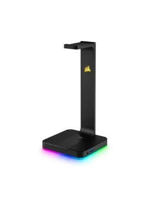 Corsair Gaming ST100 RGB Premium Headset Stand with 7.1 Surround Sound (Black) overview 2