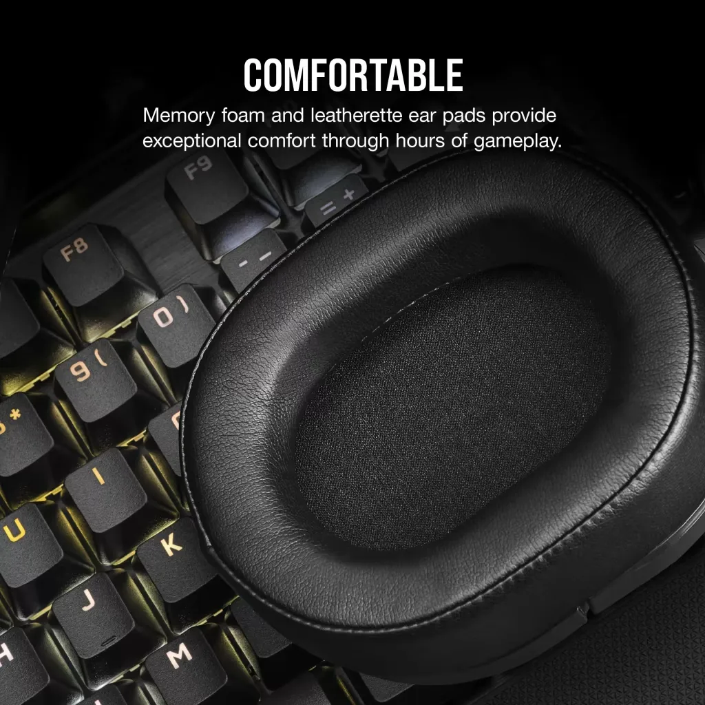 Corsair HS55 Stereo Gaming Headset (Black) overview 2