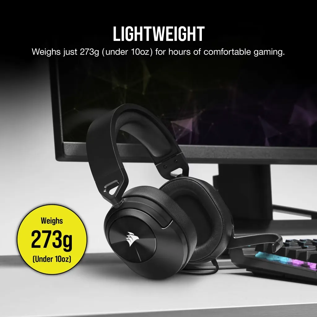 Corsair HS55 Stereo Gaming Headset (Black) overview 3
