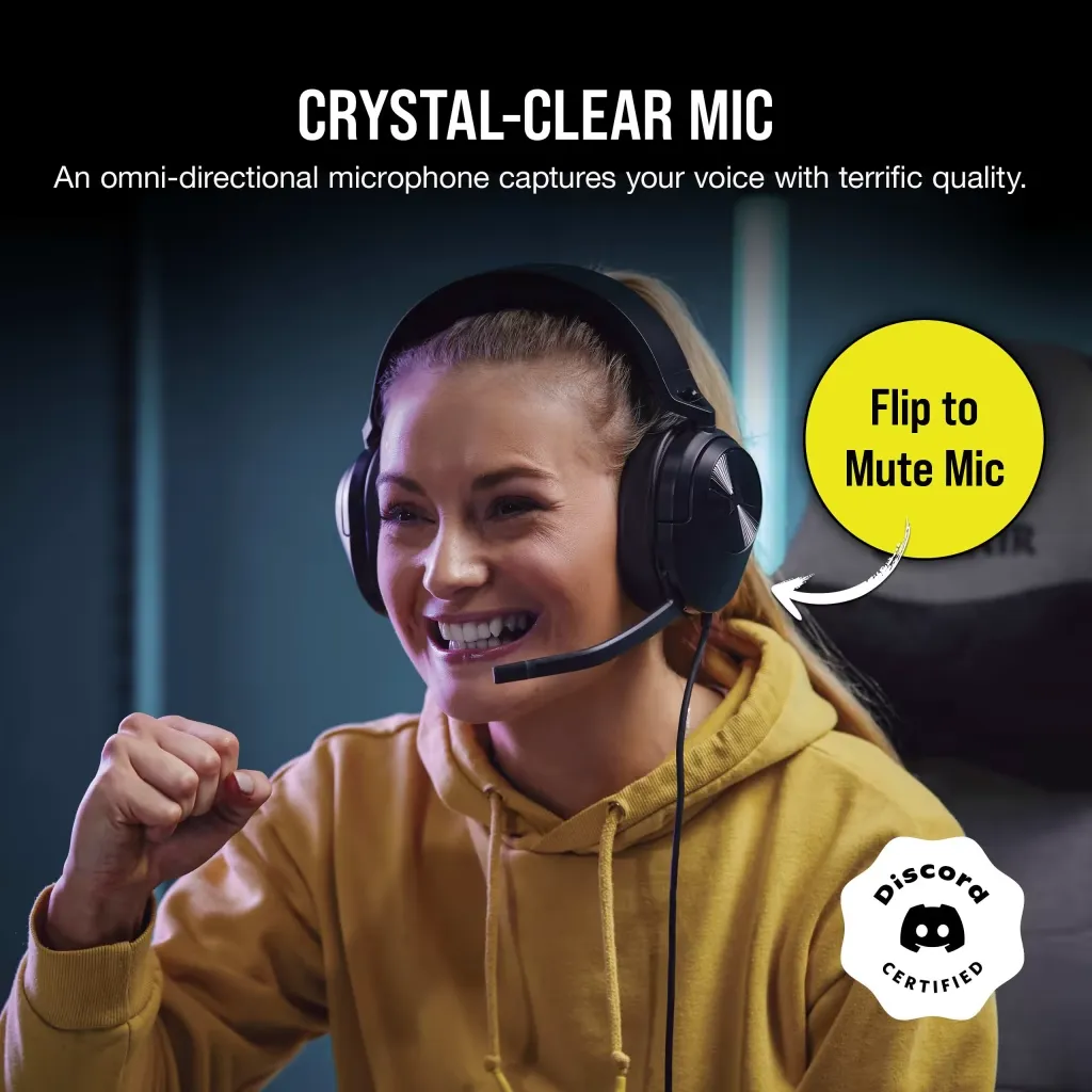 Corsair HS55 Stereo Gaming Headset (Black) overview 5