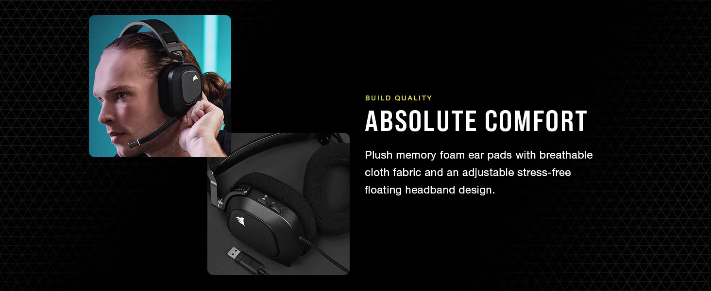 Corsair HS80 RGB USB Wired Gaming Headset overview 5