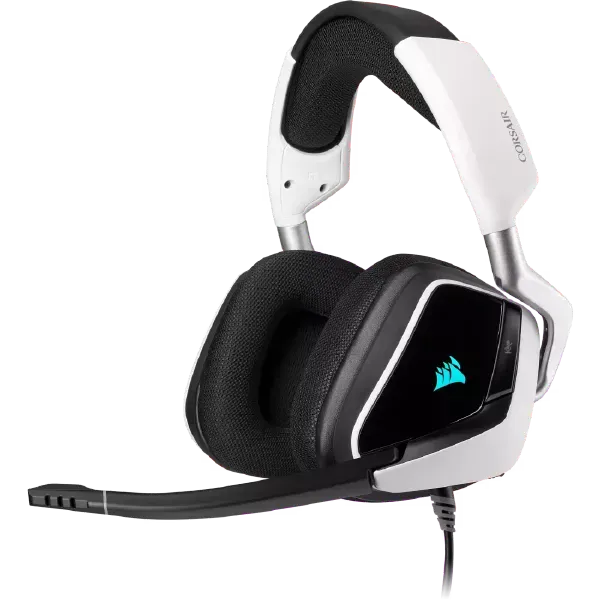 Corsair VOID RGB ELITE USB Premium Gaming Headset with 7.1 Surround Sound (White)