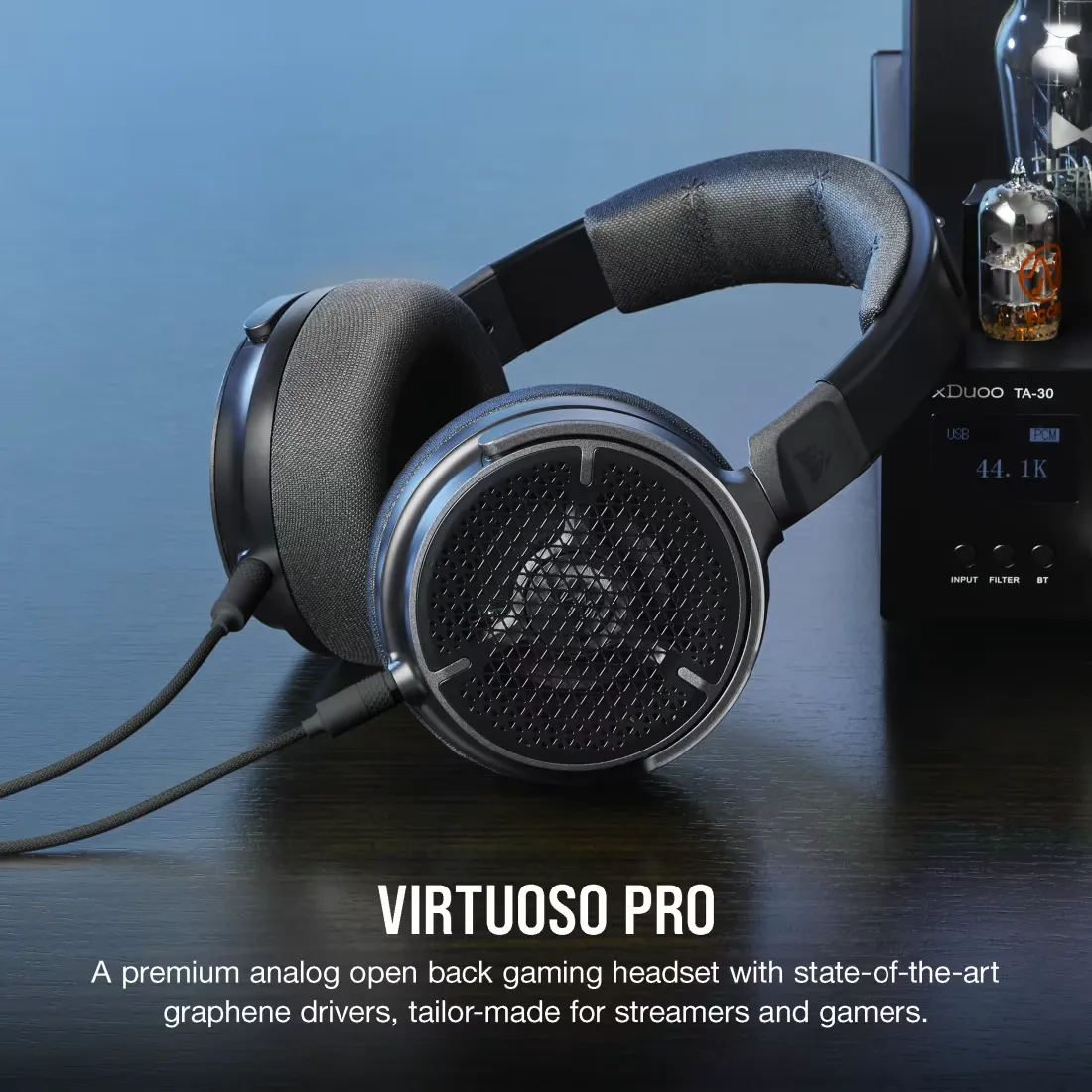 Corsair Virtuoso PRO Open Back Wired Gaming Headset Carbon overview 2