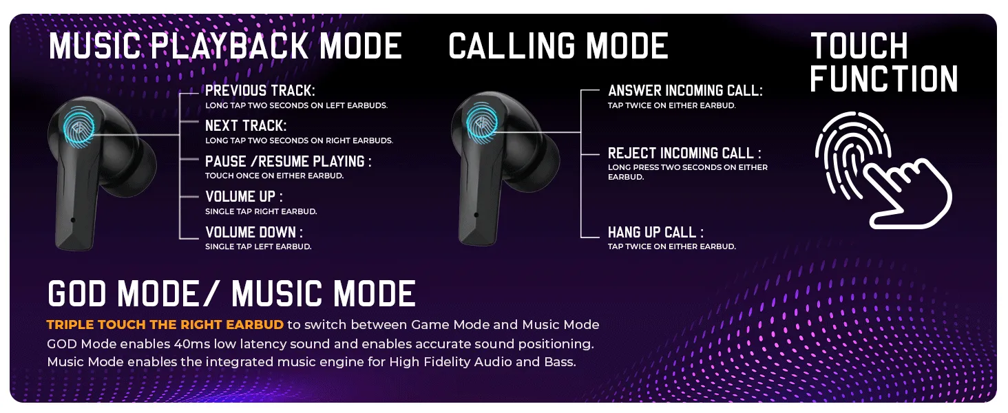 Cosmic Byte CosmoBuds X50 TWS Earbuds (Red) overview 11