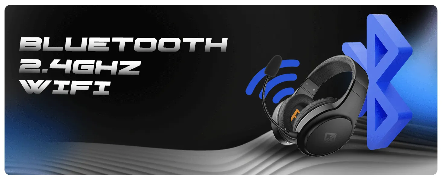 Cosmic Byte Inferno 2.4Ghz Wireless + Bluetooth + Wired Headphone (Black) overview 3