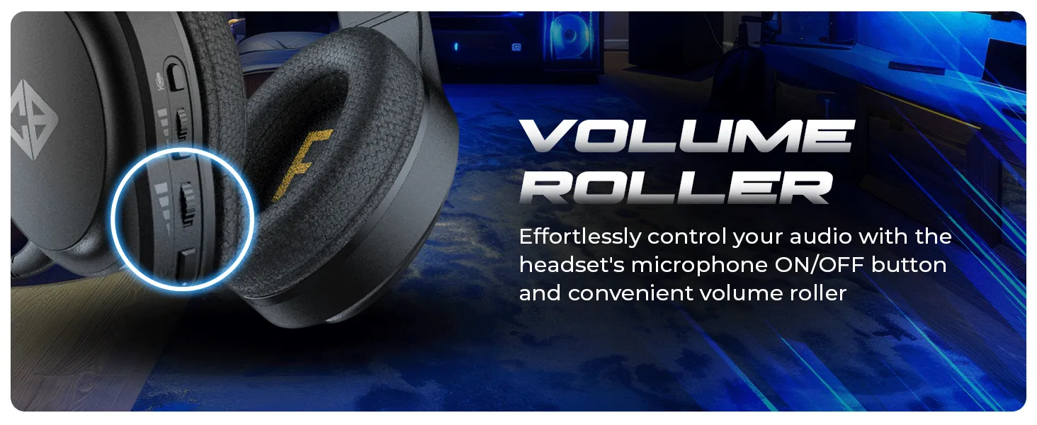 Cosmic Byte Inferno 2.4Ghz Wireless + Bluetooth + Wired Headphone (Black) overview 8