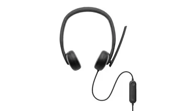 Dell WH3024 Wired Headset Black overview 3
