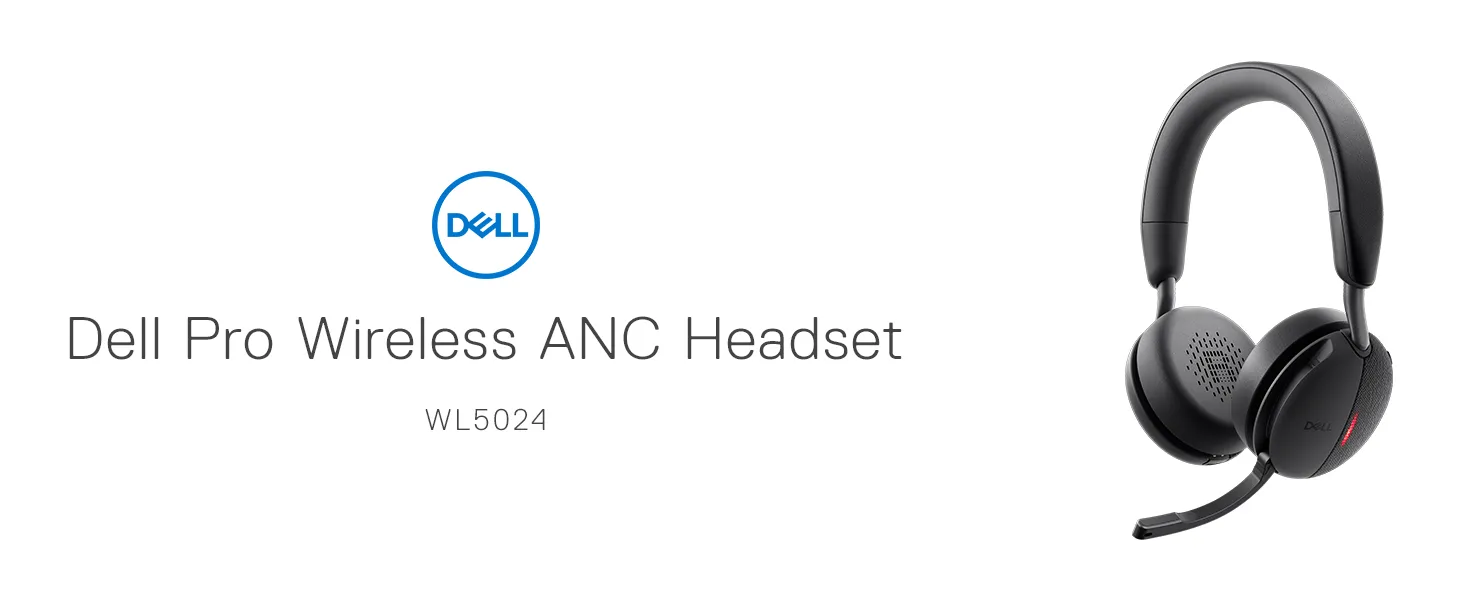 Dell WL5024 Pro Wireless Active Noise Cancelling Headset overview 1