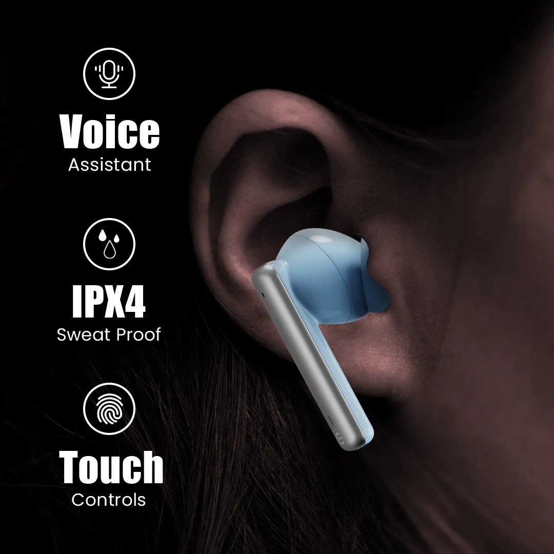 EVM EnBuds ANC TWS Bluetooth True Wireless Earbud (Blue) overview 3