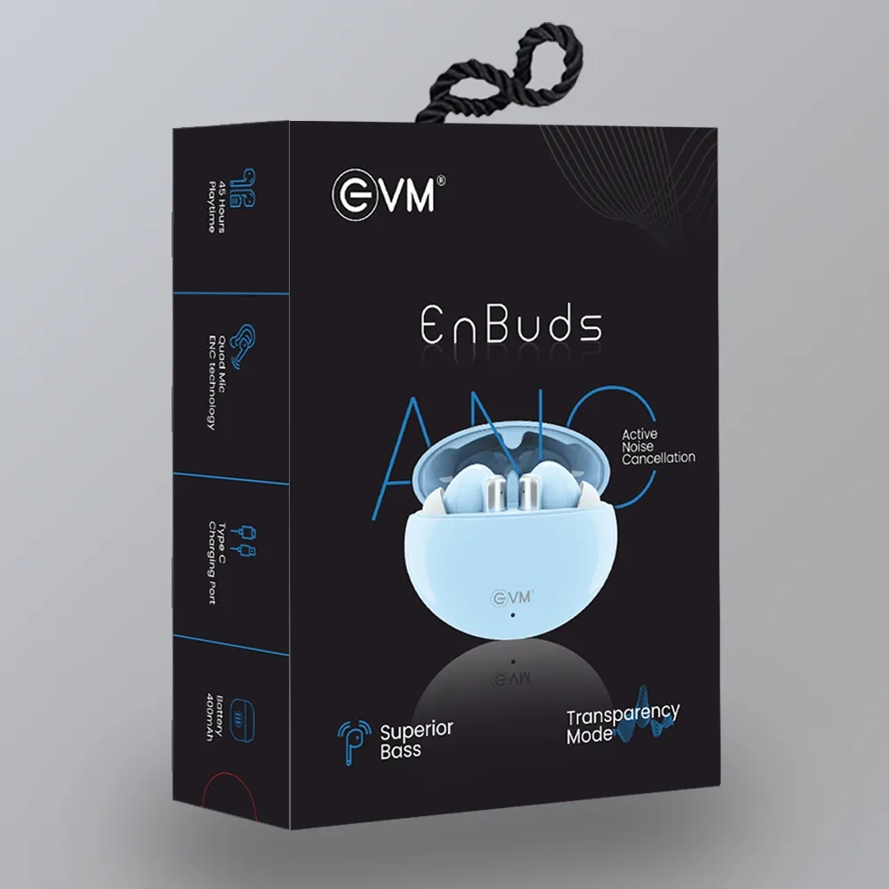 EVM EnBuds ANC TWS Bluetooth True Wireless Earbud (Blue) overview 7