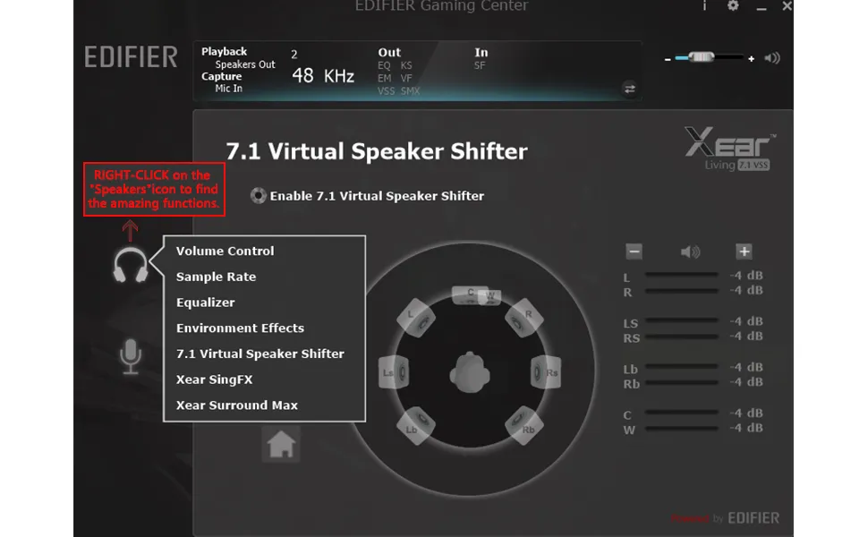 Edifier G2 II 7.1 Surround Sound Gaming Headphones (Black) overview 10